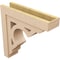 Ekena Millwork 7"W x 28"D x 28"H Thin Sheridan Rough Cedar Woodgrain TimberThane Corbel, Primed Tan CORUR07X28X28SHERCPR - alternate 5